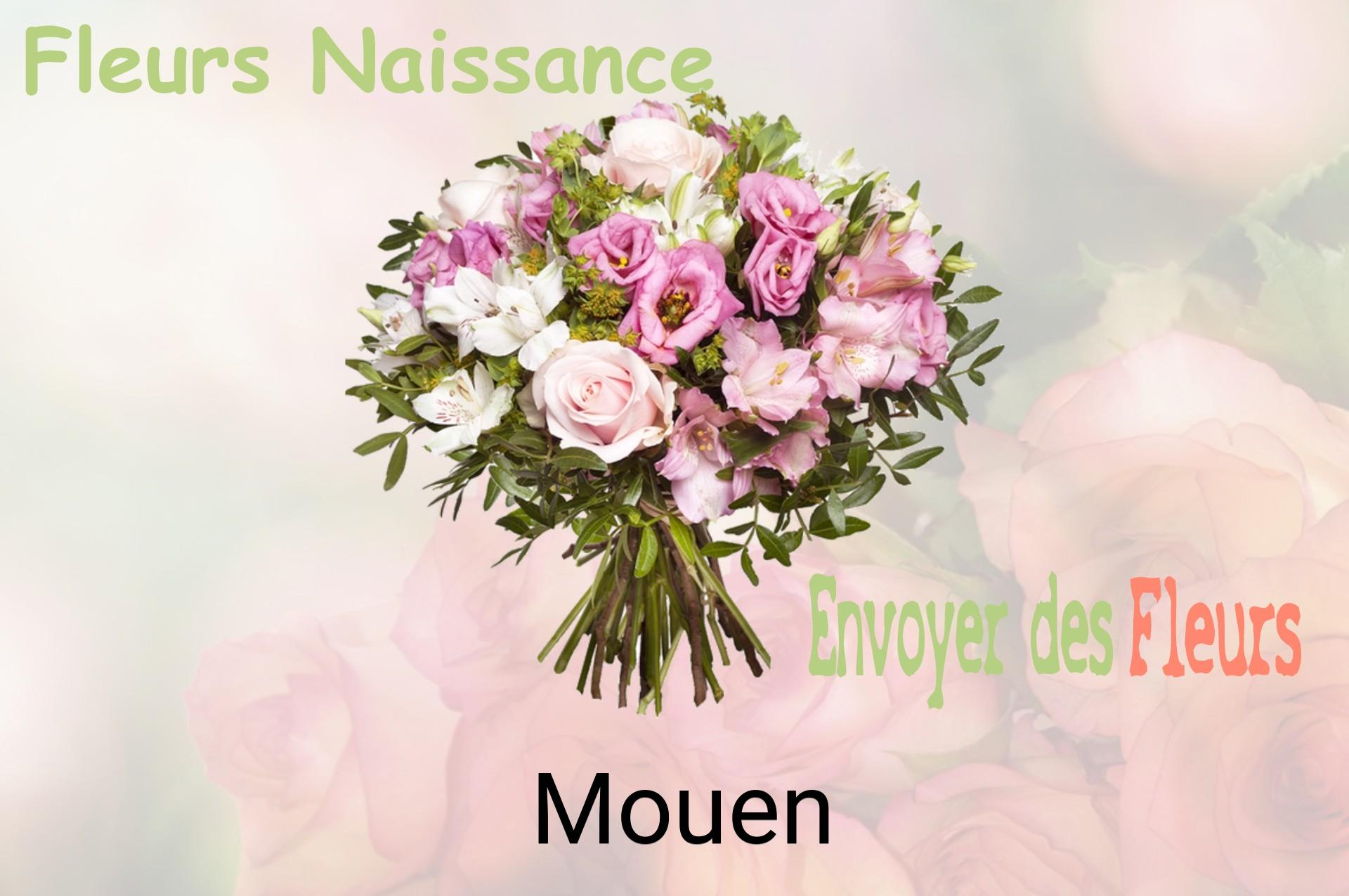 Bouquet de fleurs de naissance livré à Mouen